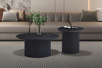Lage coffee table set (Dark Brown)