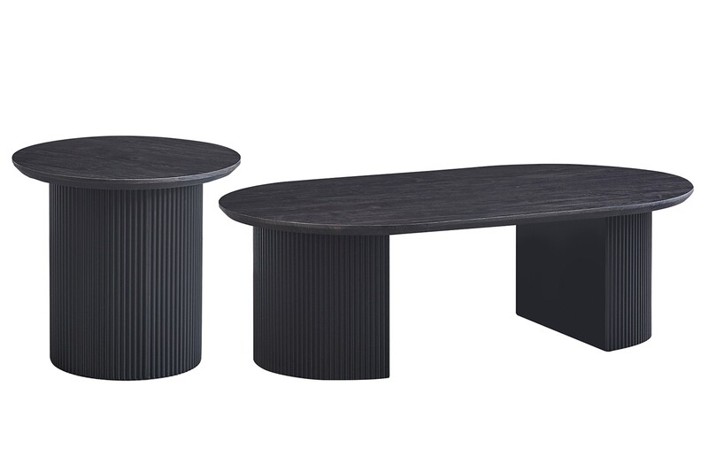 Lage coffee table set (Dark Brown)