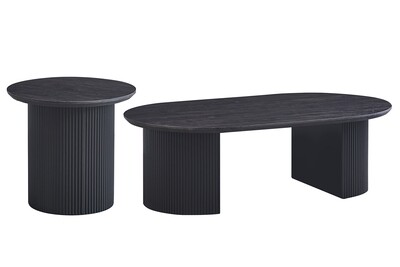 Lage coffie tafels set (Donker bruin)