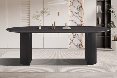 Lage oval fixe tables (Dark Brown)