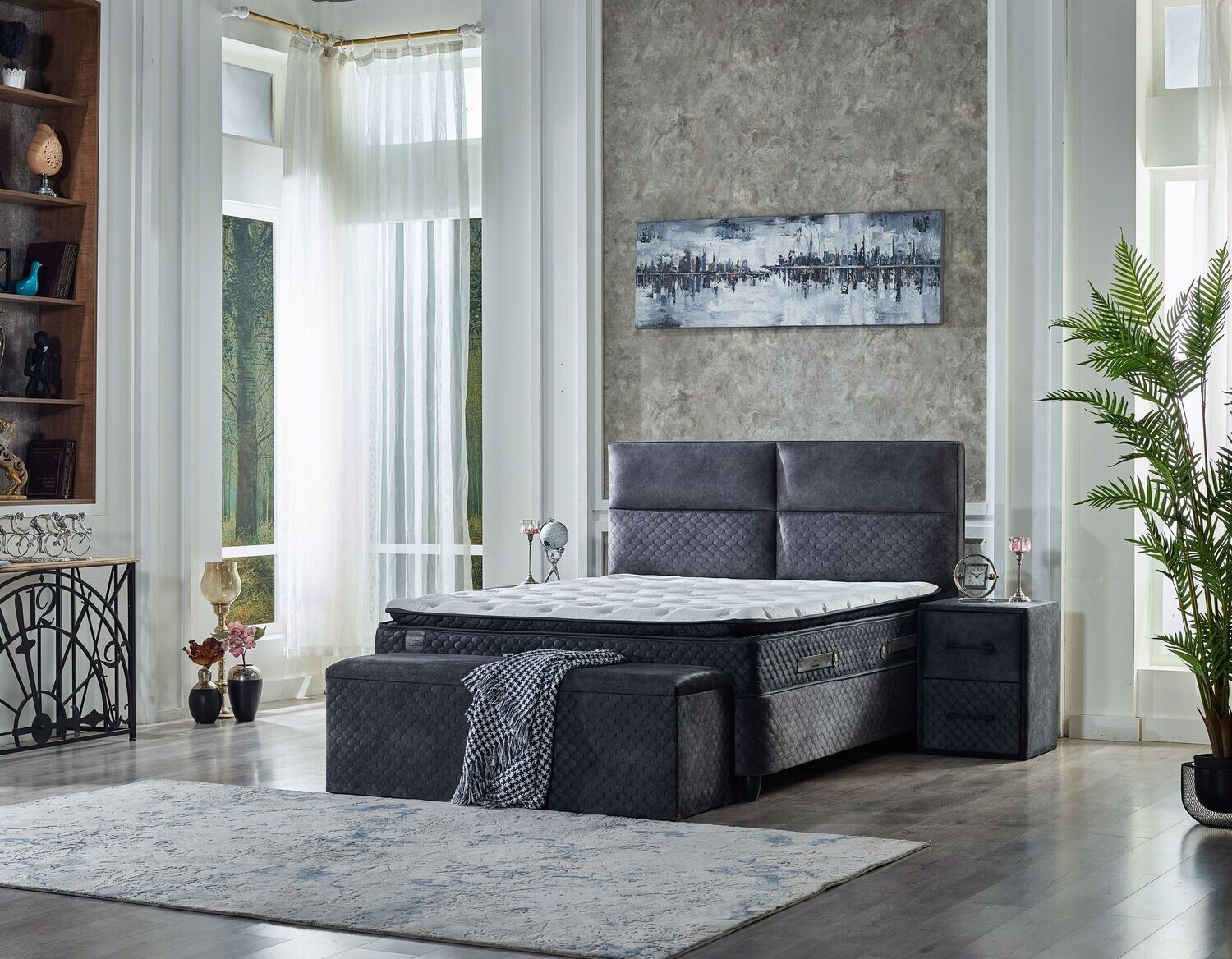 Focus (Bed with mattress and storage)