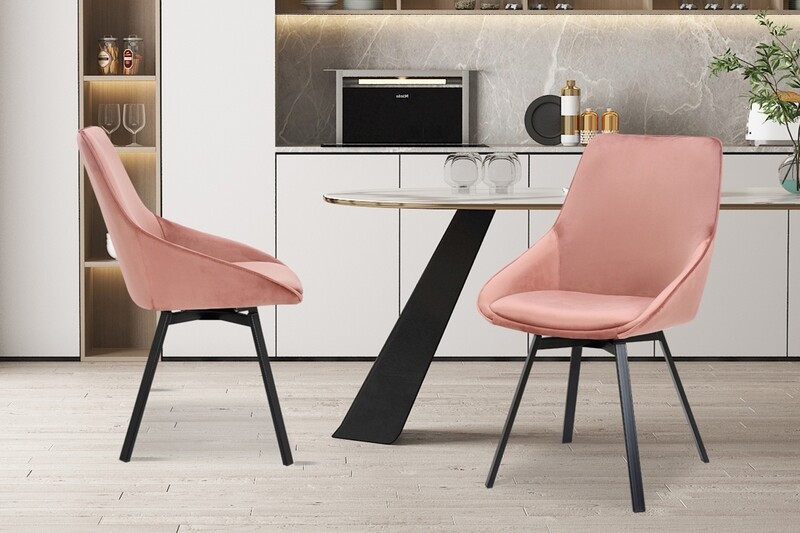 Mathy 360° (Velvet stof roos)