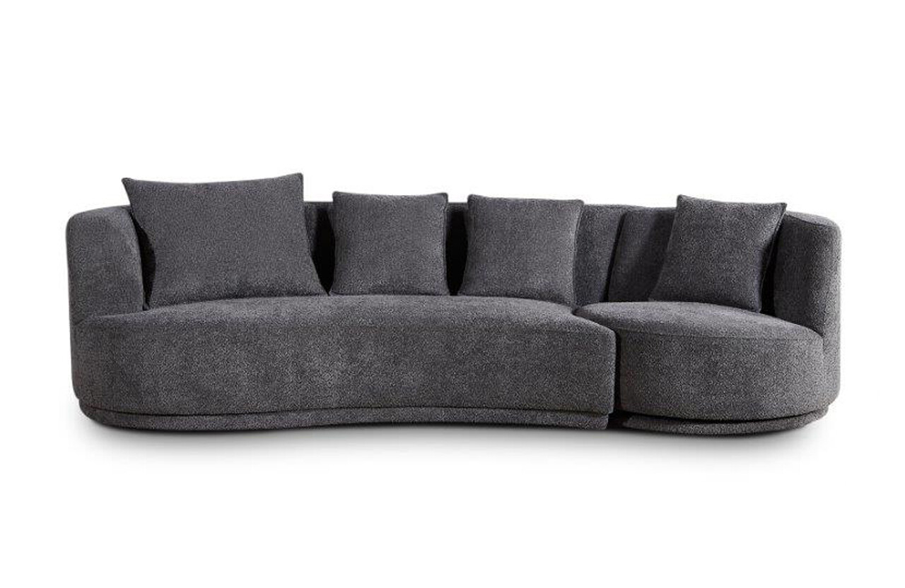 Betty 3 with swivel chair (Fabric bouclé)