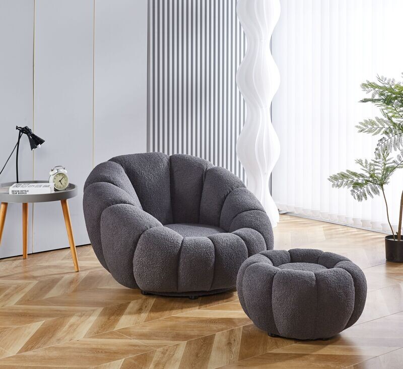 Pumpkin (Fauteuil 360° &amp; poef)