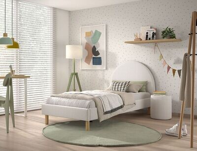 Lune 90x200cm with slatted (Bouclé fabric)