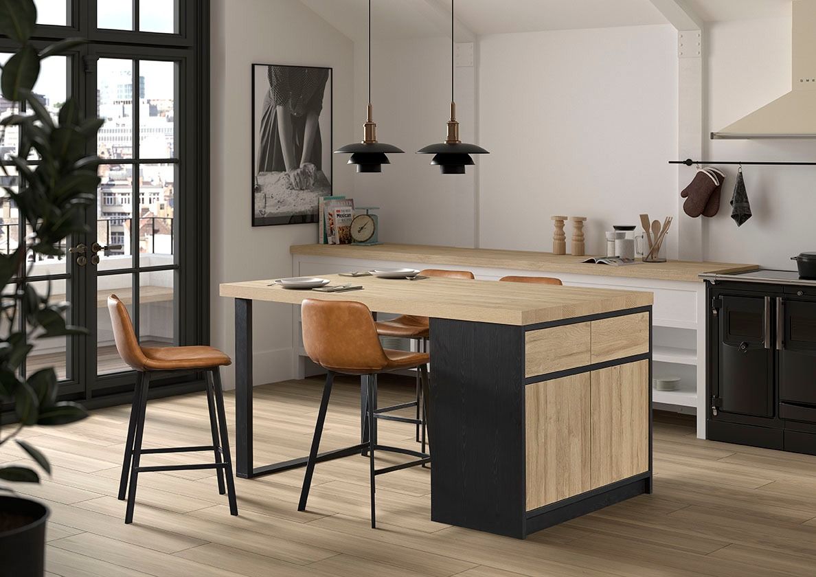 Lotte bar table with storage