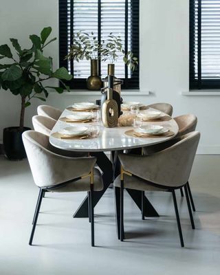 Trocadero dining table 235cm white