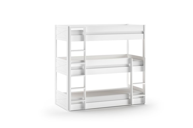 Pine triple bed