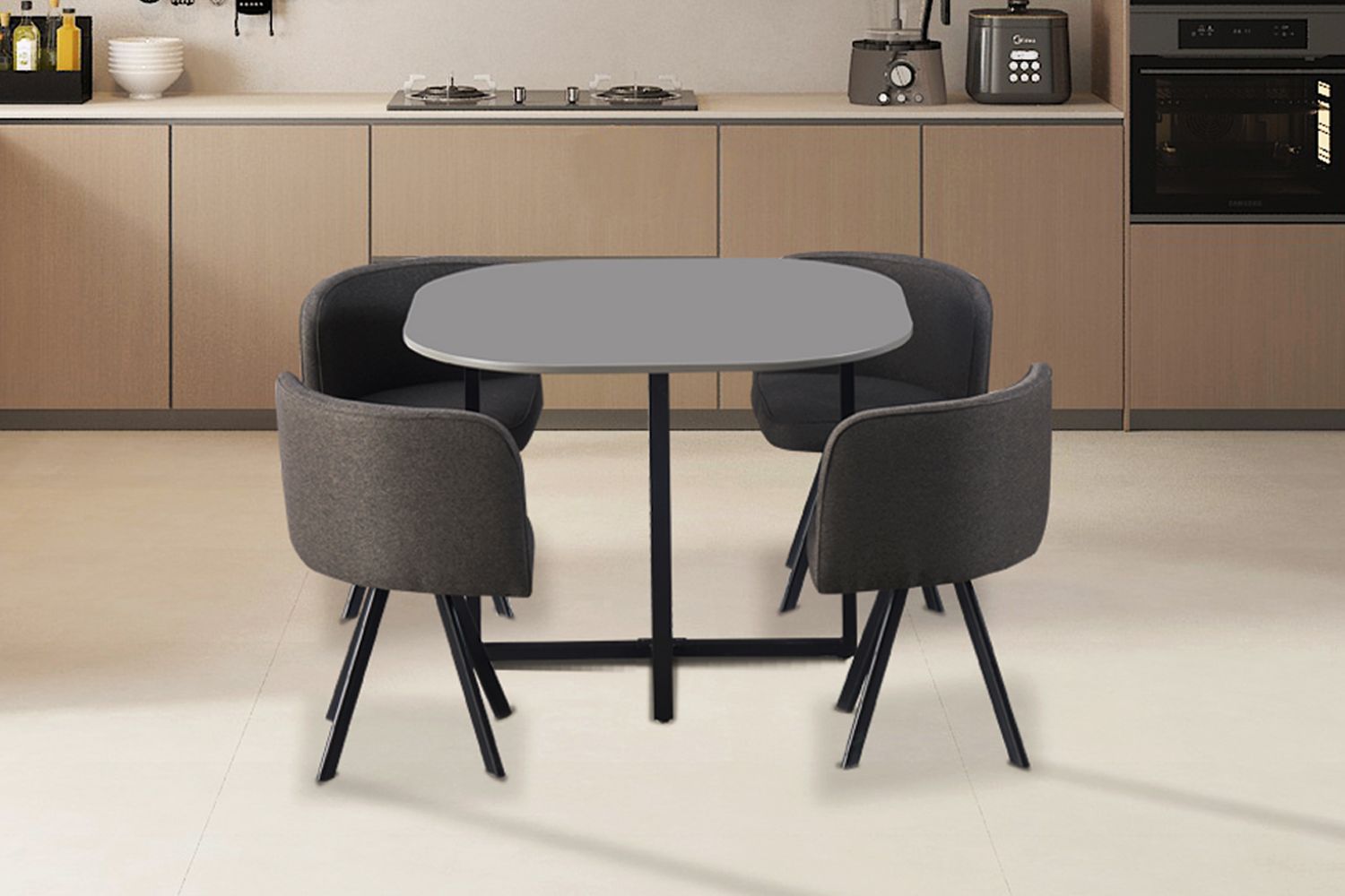 Evy set (tafel met 4 stoelen)