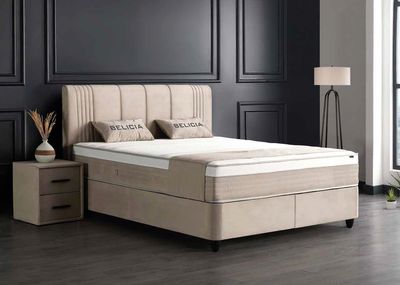 Belicia (beige) with mattress &amp; storage