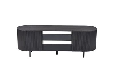 Lage TV stand oval 160cm (Dark brown)