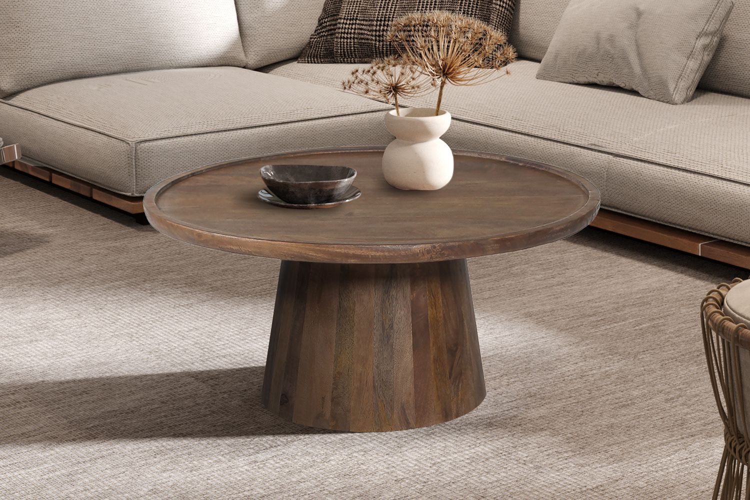 Jule large (Mango wood light brown)