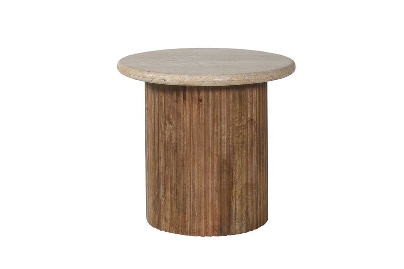 Louise small (Mango hout met travertin)