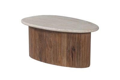 Louise large (Mango wood with travertine)