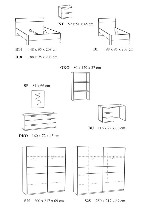 Dela : commode met 6 lade