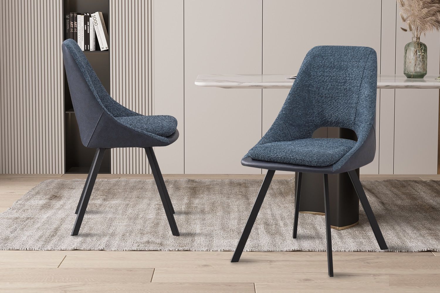Filly Blue (PU/Fabric bouclé)