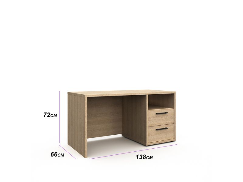 Tessy : Bureautafel met 2 lade