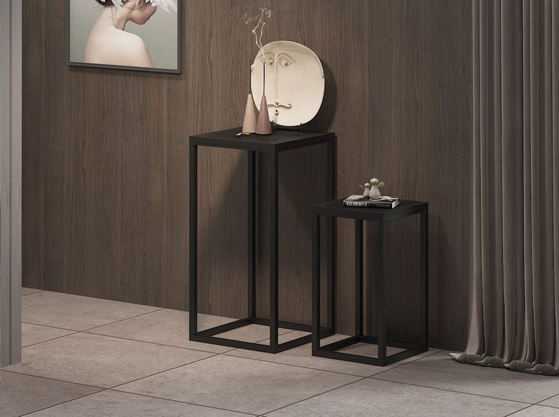 Madeire set side tables (Magnolia wood)