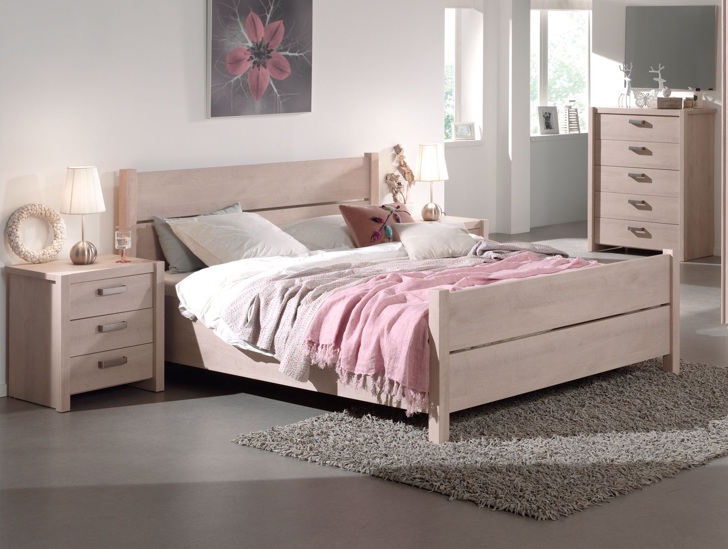 Issa bed 160x200cm (Light)