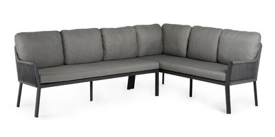 Livia Lounge Dining set (charcoal)