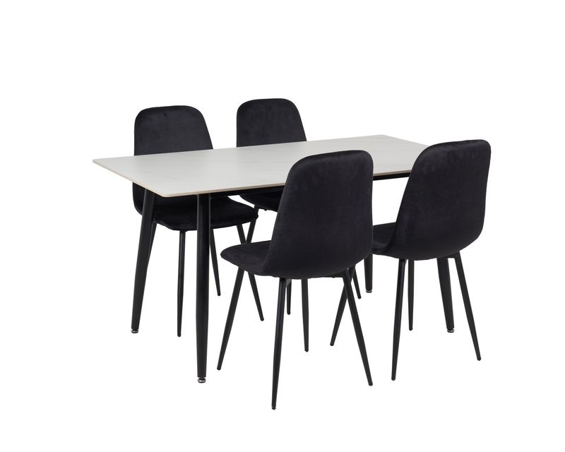 Set Gent: table with 4 chairs
