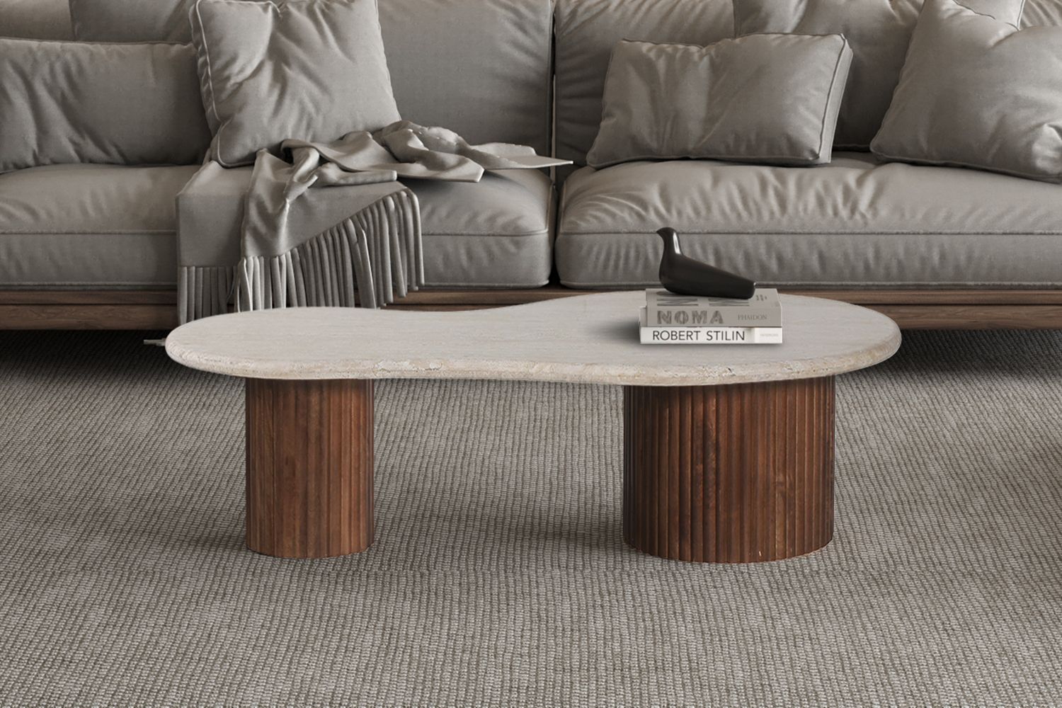 Arlon (Mango wood with travertin)