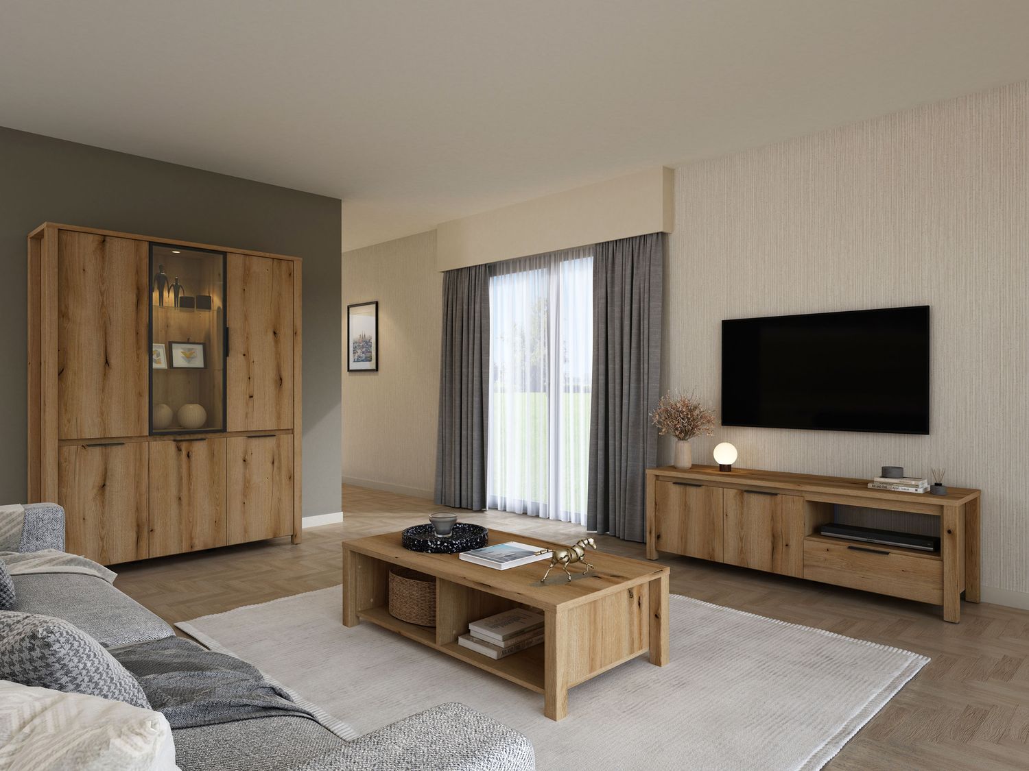 Bordoo: TV Stand (Oak Etna)