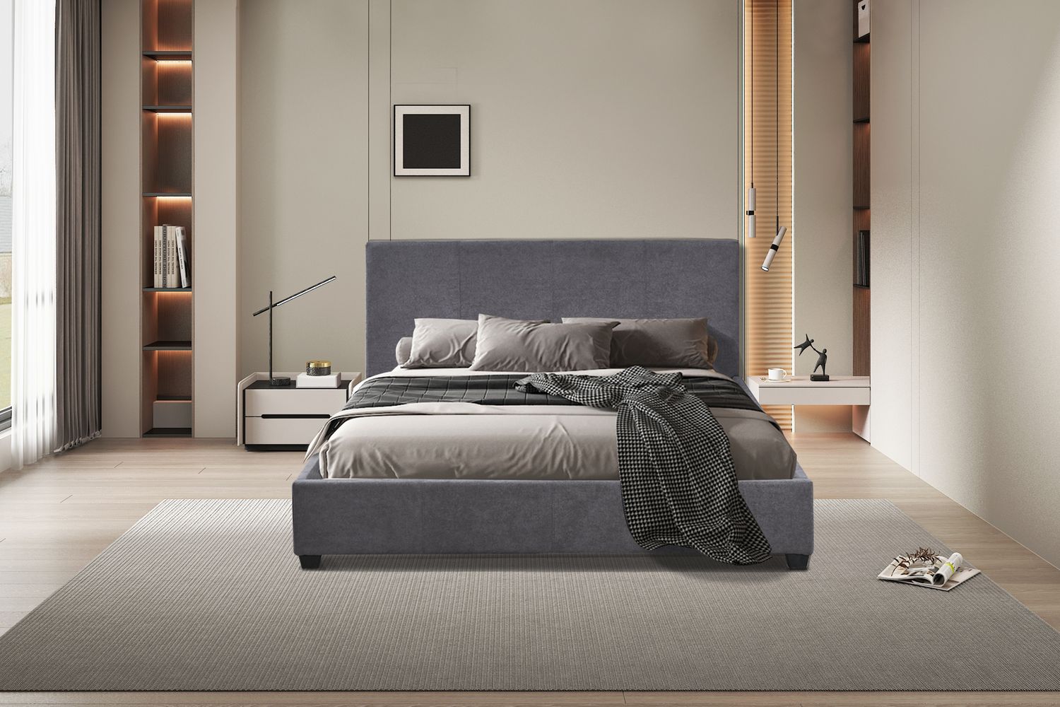 Romy 160x200cm (Fabric grey)