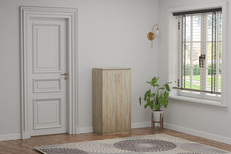 Armoire à chaussures Rice 2 portes (Chêne Sonoma)