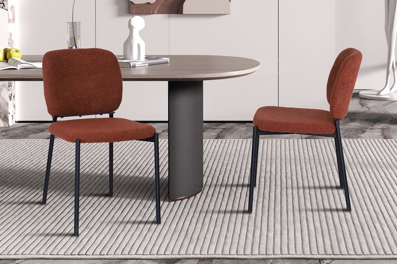 Sophie (fabric rust bouclé)