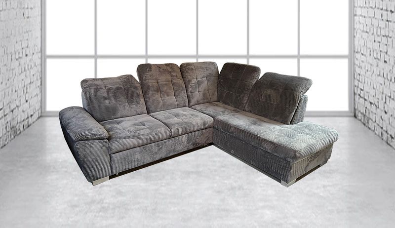 Nomi (Geribbelde velvet) met bed &amp; opbergruimte