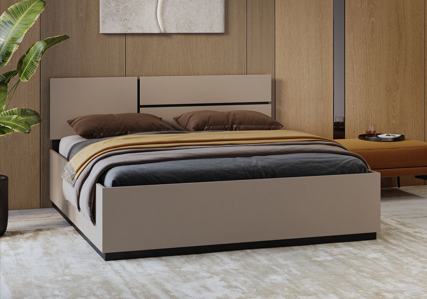 Crossy beds (Taupe)