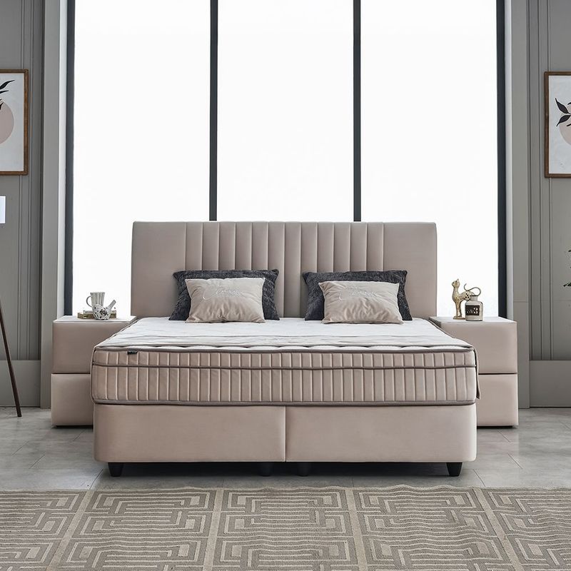 Clara (Beige) met matras en opbergruimte