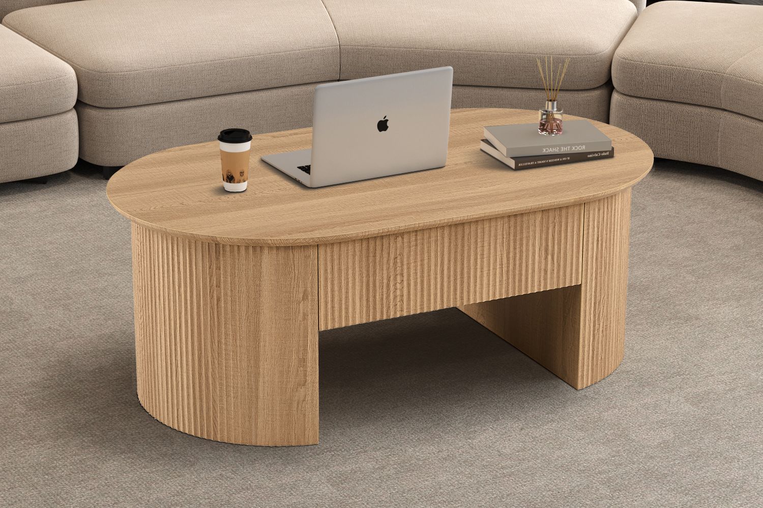 Lage up (decor Oak) 120x70cm