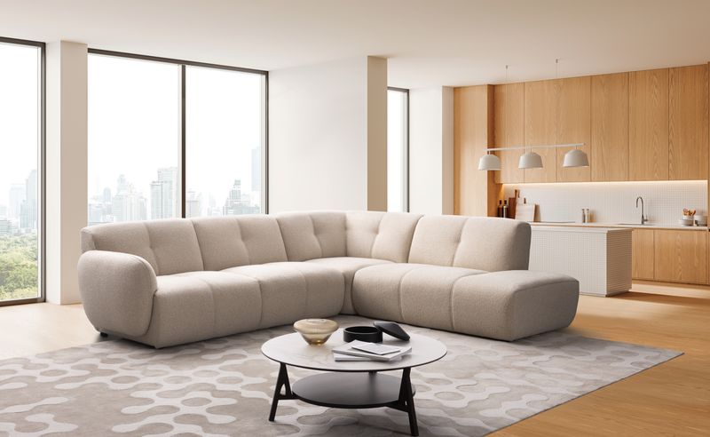 Ciara L (Tissu bouclé cream)