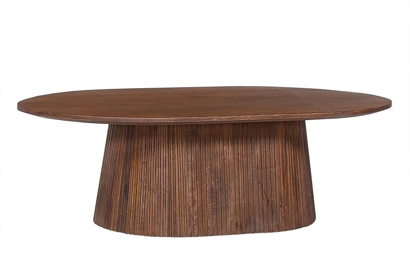 Table basse : Mige ovale (120x70cm) brun clair