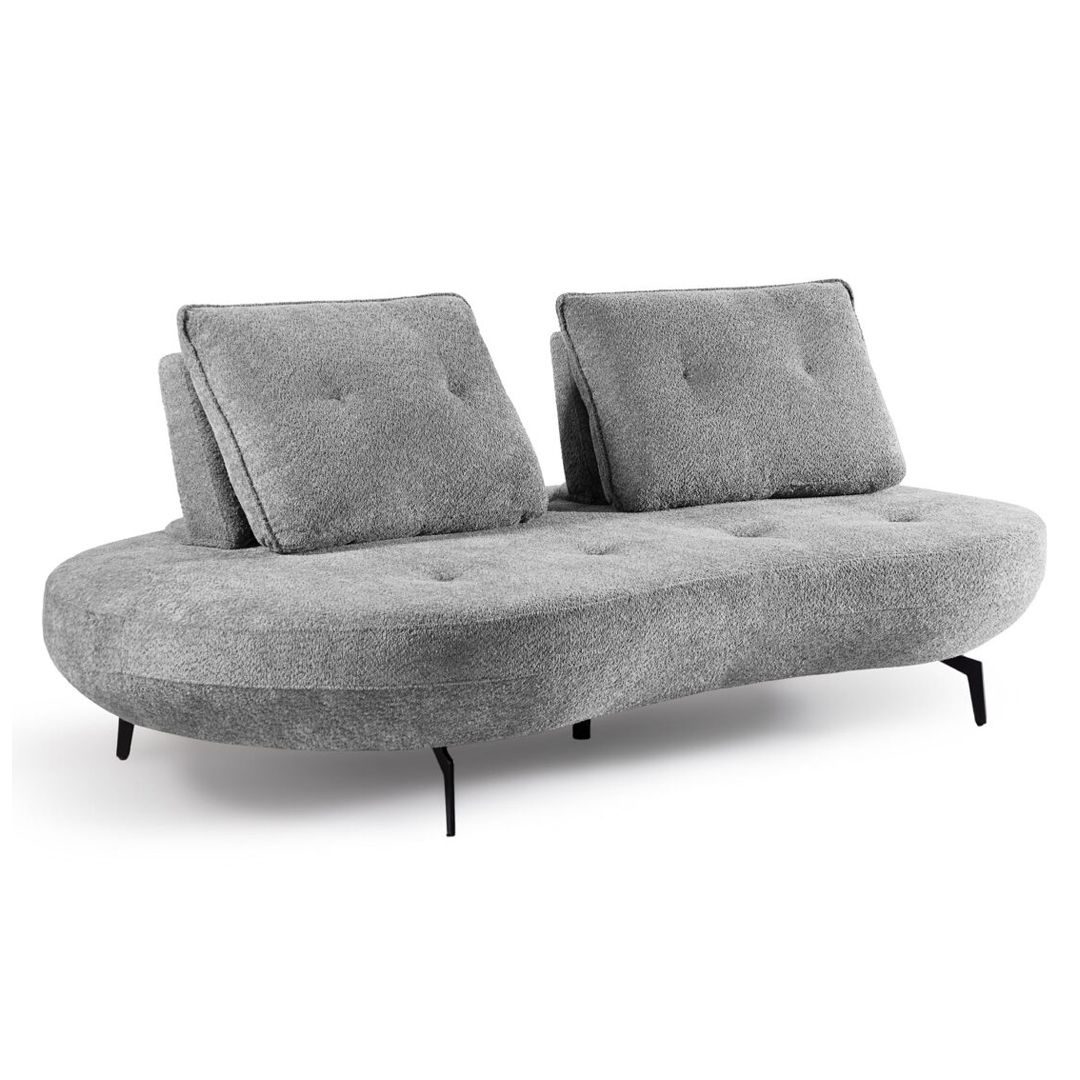 Passy (Fabric bouclé light grey)