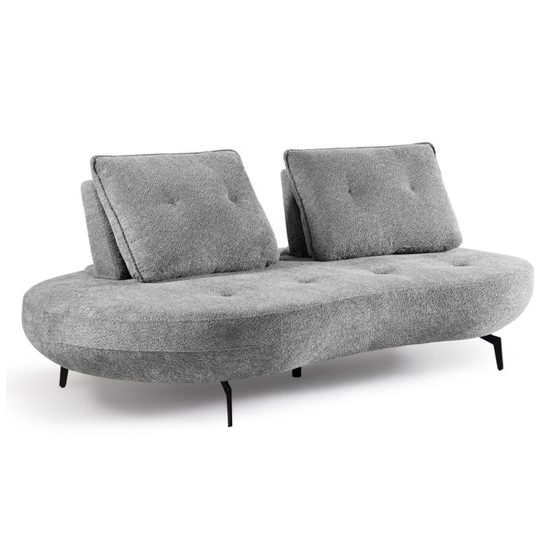 Passy (Fabric bouclé light grey)