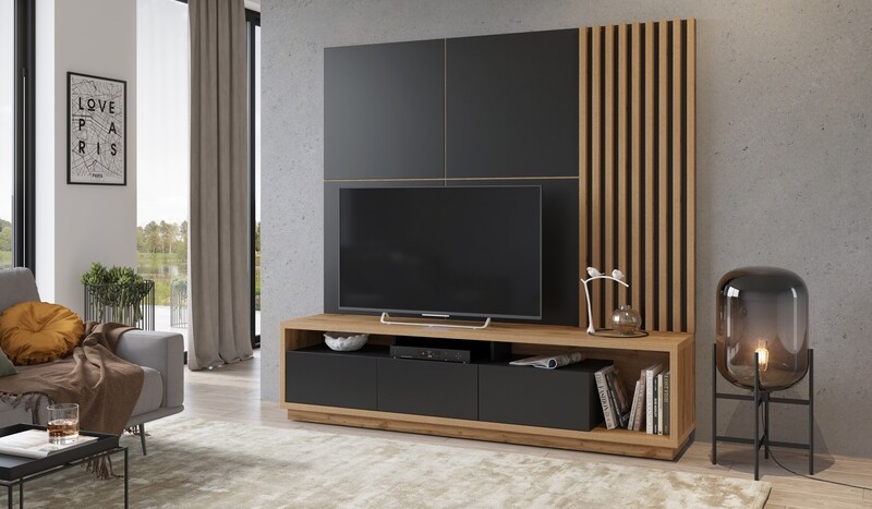 Cecy (Zwart &amp; hout)