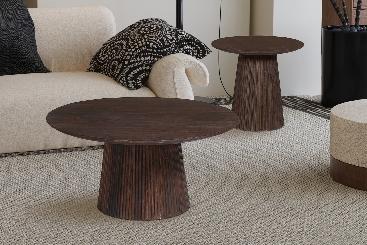 Set Coffee tables : Mige (Ø80+50cm)