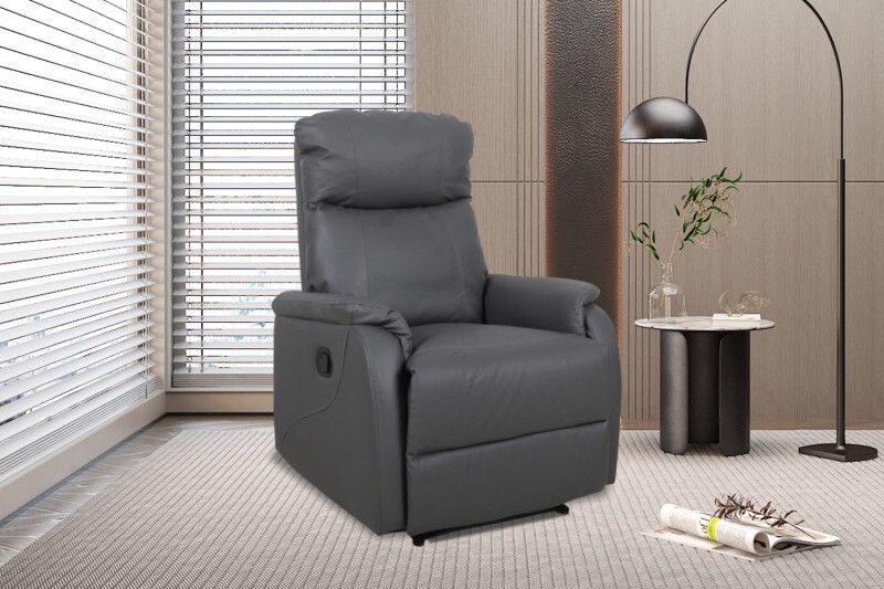Kio in lederlook grijs (Manuelle relax)
