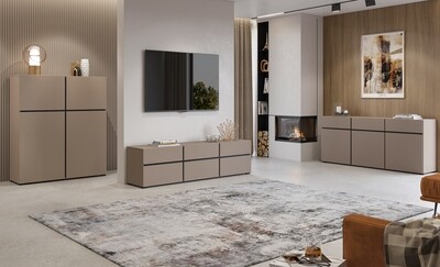 Crossy livingroom (Taupe congo)