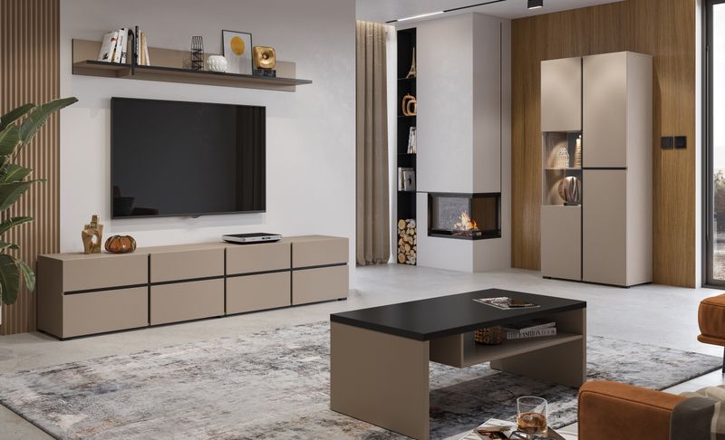 Crossy livingroom (Taupe congo)