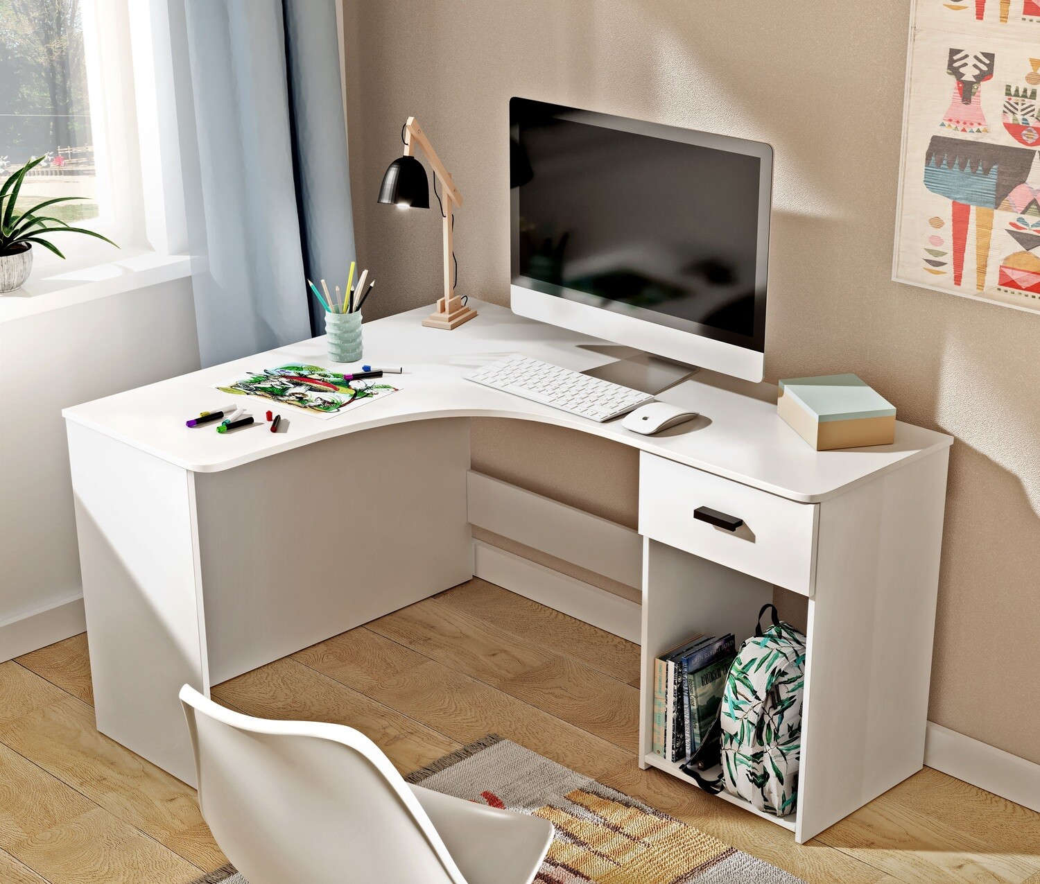 Hoek bureau tafel : Corner (125x155cm)