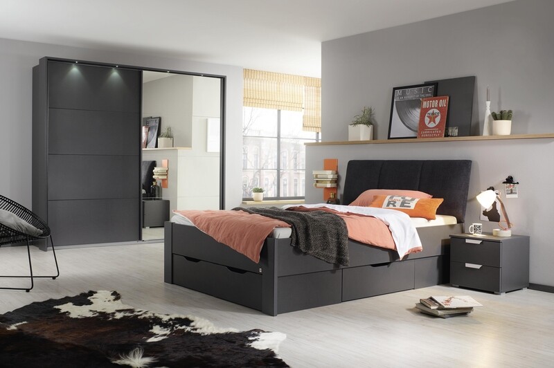 Quadra avec portes coulissantes et 1 miroir