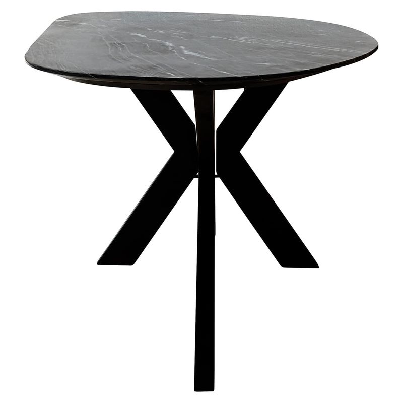 Trocadero eettafel 220cm zwart