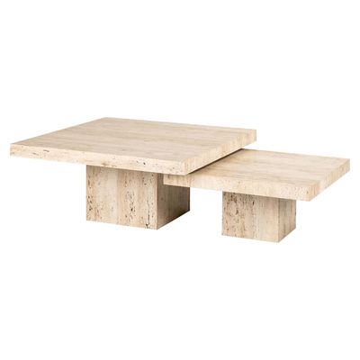 La Cantera coffee table square set (set of 2)