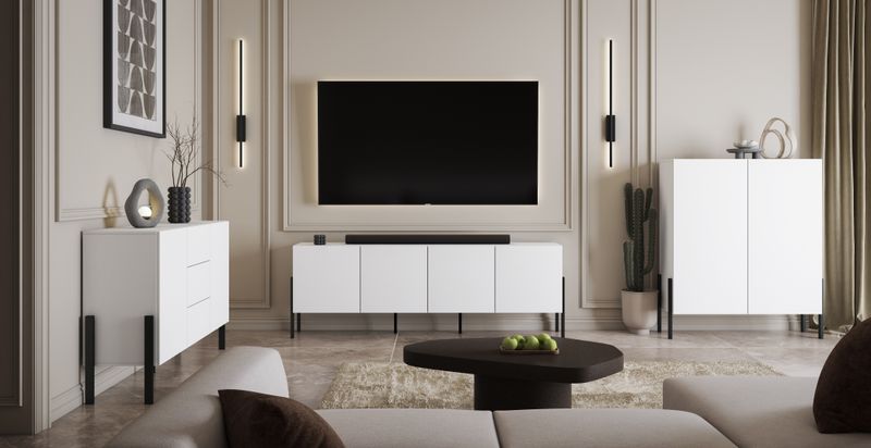 Juke livingroom (Wit supermat)