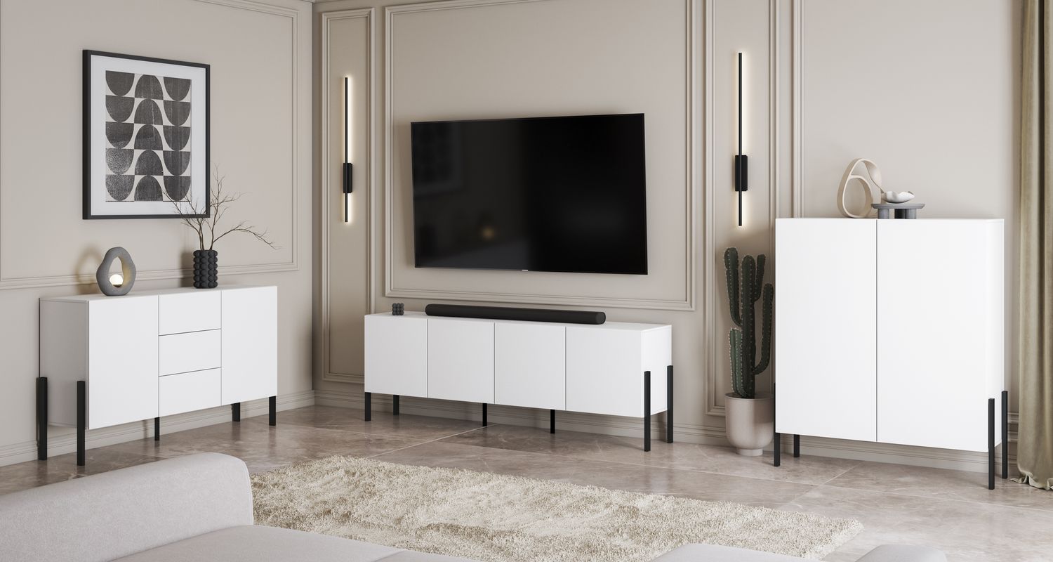 Juke livingroom (White supermat)