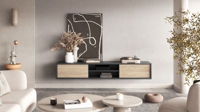 Friday (Anthracite/Wood) 180cm
